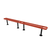 Surface Mount - Expanded Metal - RHINO 10 Ft. Thermoplastic Polyolefin Coated Bench Without Back