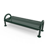 Surface Mount - Perforated Metal - RHINO 4 Ft. MOD Thermoplastic Polyolefin Coated Bench without Back