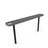 Inground Mount - Expanded Metal - RHINO 4 Ft. Thermoplastic Polyolefin Coated Bench Without Back
