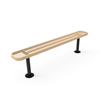 Surface Mount - Expanded Metal - RHINO 4 Ft. Thermoplastic Polyolefin Coated Bench Without Back
