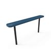 Inground Mount - Perforated Metal - RHINO 4 Ft. Thermoplastic Polyolefin Coated Bench Without Back