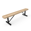 Portable Mount - Perforated Metal - RHINO 4 Ft. Thermoplastic Polyolefin Coated Bench Without Back