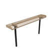Inground - Expanded Metal - RHINO 4 Ft. Thermoplastic Polyolefin Coated Metal Bench without Back and with Rolled Edges