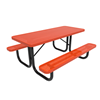 Portable - Perforated Metal - RHINO 4 ft. Thermoplastic Polyolefin Coated Picnic Table