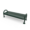 Surface Mount - Perforated Metal - RHINO 6 Ft. MOD Thermoplastic Polyolefin Coated Bench without Back