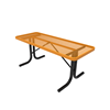 Portable - Expanded Metal - RHINO 6 Ft. Rectangular Utility Table Thermoplastic Polyolefin with No Seats