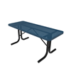Portable - Perforated Metal - RHINO 6 Ft. Rectangular Utility Table Thermoplastic Polyolefin with No Seats