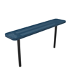 Inground Mount - Perforated Metal - RHINO 6 Ft. Thermoplastic Polyolefin Coated Player’s Bench without Back