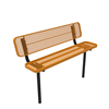 Inground - Expanded Metal - RHINO 8 Ft. Thermoplastic Polyolefin Coated Player’s Bench with Back