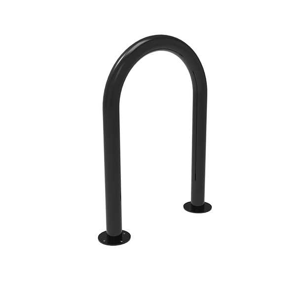 Surface Mount - ELITE 1 Hump - 3  Bike Steel  Wave Rack - 2 7/8” Polyethylene Coated Tube Frame - Quick Ship