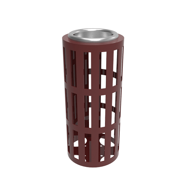 ELITE Thermoplastic Slatted Steel Ash Urn with Stainless Steel Tray
