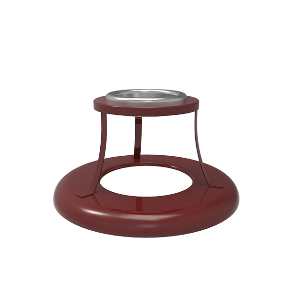 32 Gallon Thermoplastic Steel Ash Bonnet Top Lid