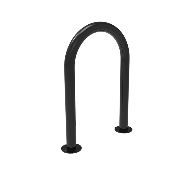 Surface Mount - RHINO 1 Hump - 3  Bike Steel  Wave Rack - 2 7/8” Polyolefin Coated Tube Frame