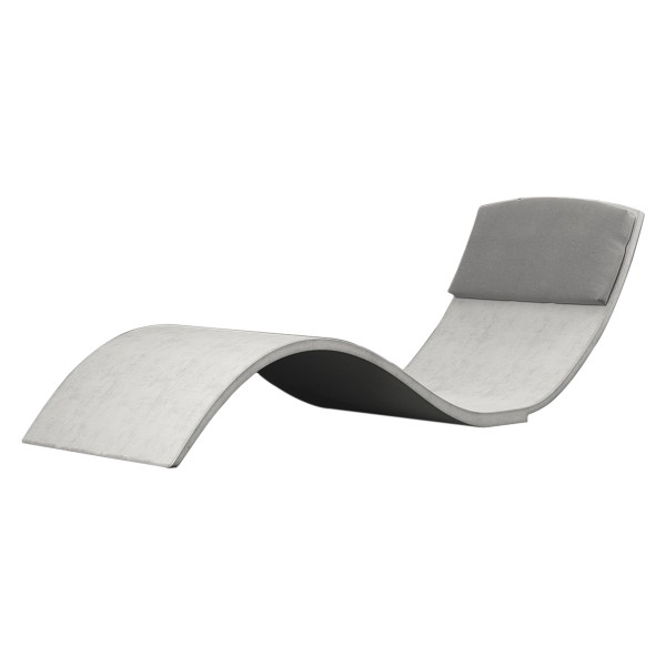 Concrete Curve Chaise Lounge	