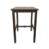 Picture of Sigma 28" Square Aluminum Slat Top Bar Table