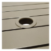 Picture of Sigma 28" Square Aluminum Slat Top Bar Table