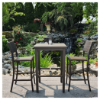 Picture of Sigma 28" Square Aluminum Slat Top Bar Table
