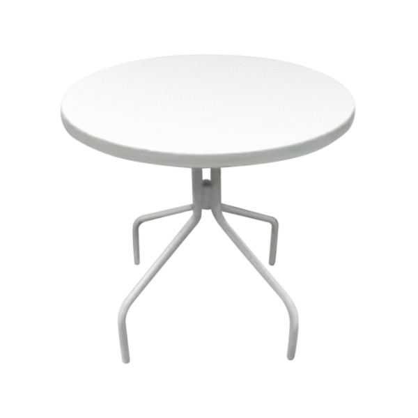 Picture of 30" Round Classic Aluminum Bistro Dining Table, Fiberglass Top