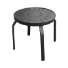 R-18PUNCH - Round Regal Aluminum End Table with Punched Aluminum Top, 18", 20", or 24"