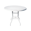 CB-48F - 48" Round Classic Fiberglass Top Bar Table with Aluminum Frame