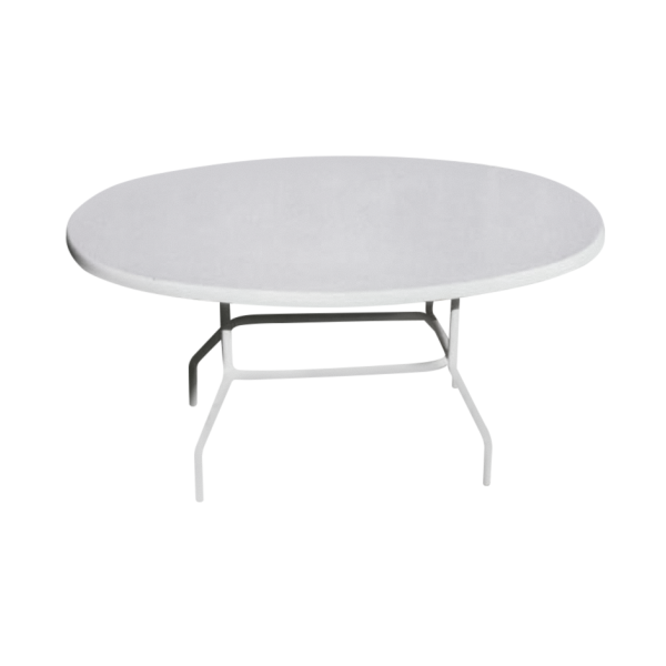 FPC36x54F - 36" x 54" Oval Classic Fiberglass Top Dining Table with Aluminum Frame