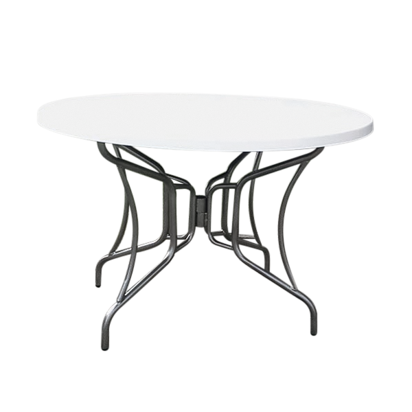 Picture of 42" Round Classic Fiberglass Top Dining Table with Collapsible Frame