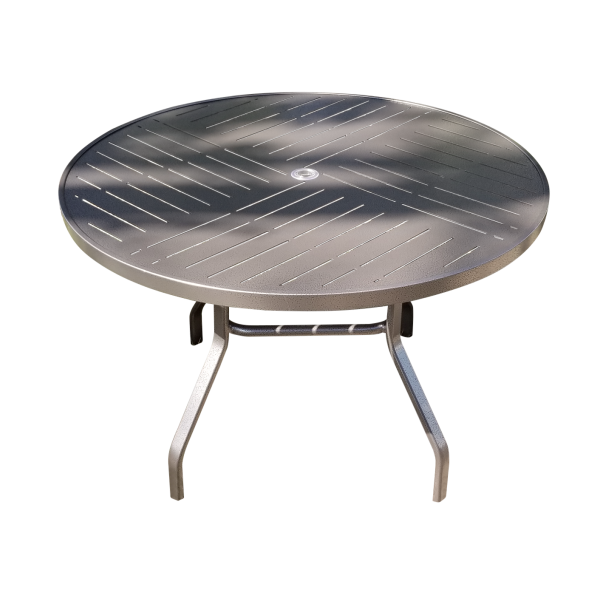 R-36Punch - Round Punched Aluminum Regal Dining Patio Table, 36" 42" or 48"