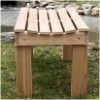 Picture of 4 Ft Courtyard Cedar Wooden Bench without Back