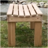 Picture of 4 Ft Courtyard Cedar Wooden Bench without Back