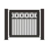 Picture of 25.5" x 32" Decorative Boxed Fencing Panel Powder-Coated Steel - 52 lbs.