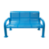 Perforated Thermoplastic Steel Bench with U-Leg Frame