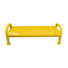 Picture of 4 Ft. Perforated Thermoplastic Steel Backless Bench with U-Leg Frame