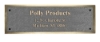 Picture of Colored Inlay Cast Bronze Plaque, 2.5 x 6