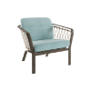 Picture of Trelon Lounge Chair with Rope Backing and Aluminum Frame - 30 lbs.