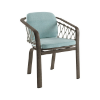 Picture of Trelon Stackable Dining Chair with Rope Backing and Aluminum Frame - 18 lbs.
