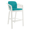 Picture of Trelon  Bar Stool with Rope Backing and Aluminum Frame - 21 lbs.