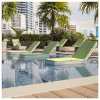 Picture of Adjustable Curve In-Pool Armless Chaise Lounge - 56 lbs.