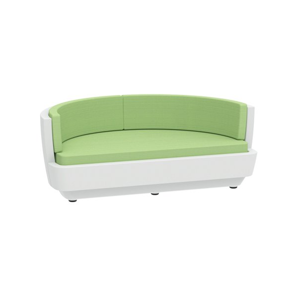 Picture of Half Curve In-Pool Rotoform Polymer Lounge Sofa - 197 lbs.