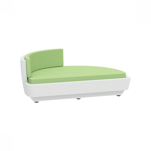 Picture of Half Curve In-Pool Rotoform Polymer Chaise Lounge - 154.5 lbs.