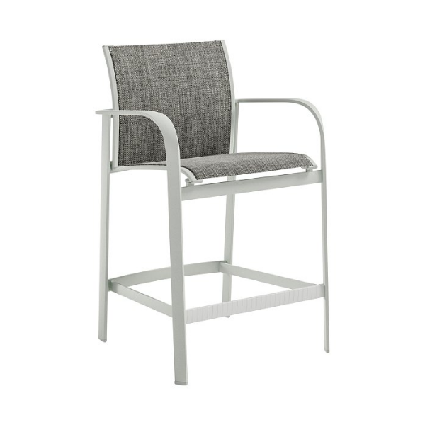 Picture of Twist Bar Stool with Sling Fabric and Aluminum Frame - 16 lbs.