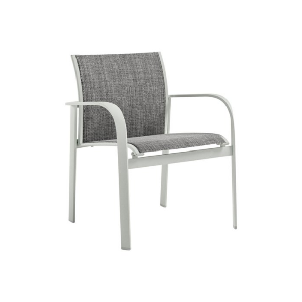 Picture of Twist Sling Low Back Dining Chair with Stackable Aluminum Frame - 12 lbs.