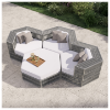 Picture of Hex Deep Cushion Lounge Chair With Rope Wrapped Frame - 80 lbs.