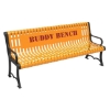 Picture of RHINO Series Thermoplastic Contour Slatted Austin Buddy Bench - Quick Ship – 4 of 6 ft.