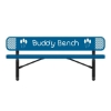 Picture of ELITE Rectangular Expanded Steel Thermoplastic Buddy Bench – 4 Foot, 6 Foot, or 8 Foot