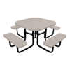 46" Square Perforated Style Thermoplastic Picnic Table	