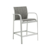 Twist Bar Stool with Sling Fabric and Aluminum Frame - 16 lbs. - Front