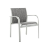 Twist Sling Low Back Dining Chair with Stackable Aluminum Frame - 12 lbs. - Front