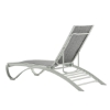 Twist Sling Stackable Chaise Lounge with Aluminum Frame - 33 lbs. - Back