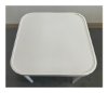 Picture of 24" Square Classic Aluminum  Side Table, Punched Aluminum Top
