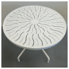 C-30PUNCH - 30" Round Classic Aluminum Dining Table, Punched Aluminum Top - Lifestyle